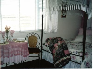 Pondview suite bedroom