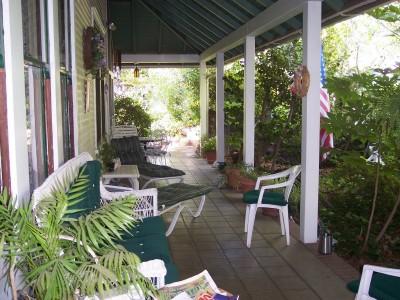 front porch of inn