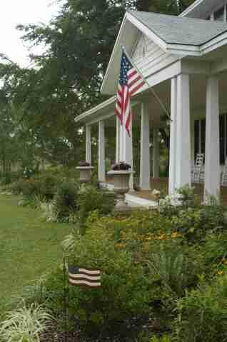 American House on the Hill B&B front porch