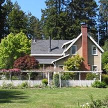 


	
Mendocino Farmhouse
is nestled in a private redwood forest setting just minutes from town.