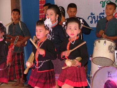 children dancing at the village hall