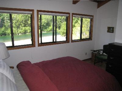 The Main Inn's Alder Suite is one of two bedroom suites overlooking the gentle flowing Chetco River